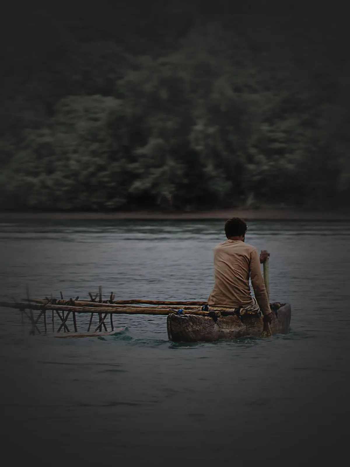 Austronesian outrigger canoe