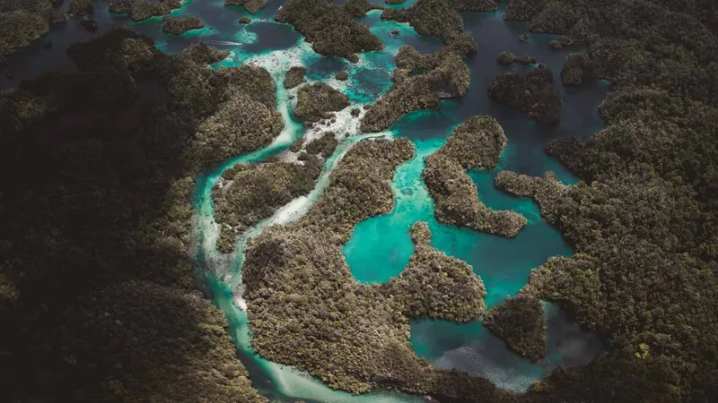 Hidden Bay on Gam island