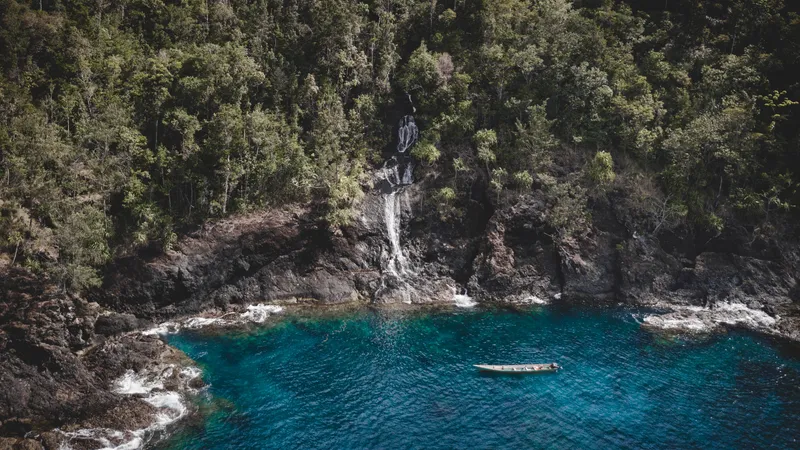 Waterfall on Waigeo's north coast