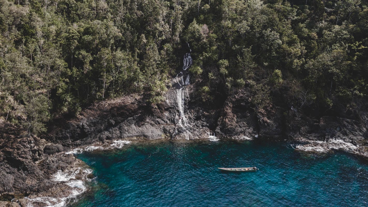 Waterfall on Waigeo's north coast