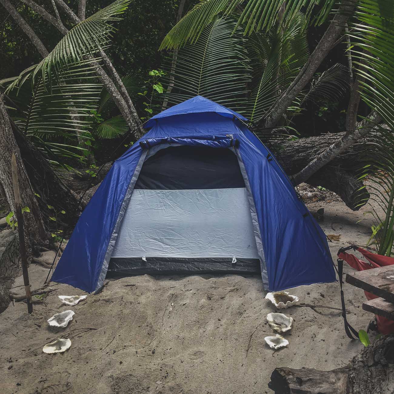 Camping on Raja Ampat's empty islands